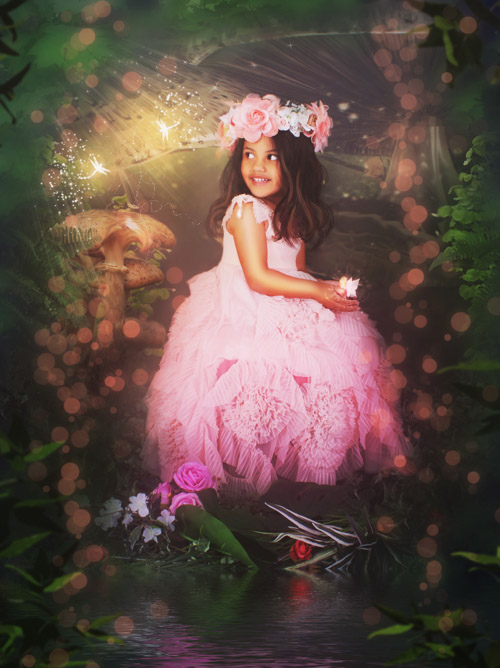 Boutique one of a kind Fairy set - Magical Garden Portraits